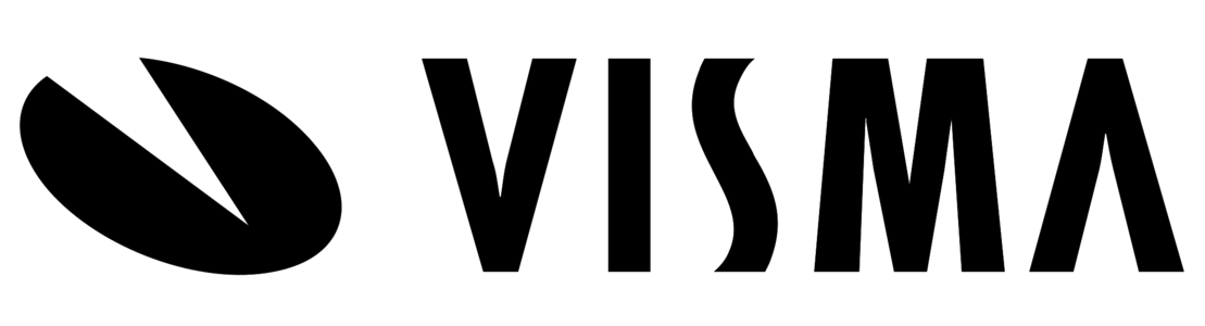 Visma logo black and white